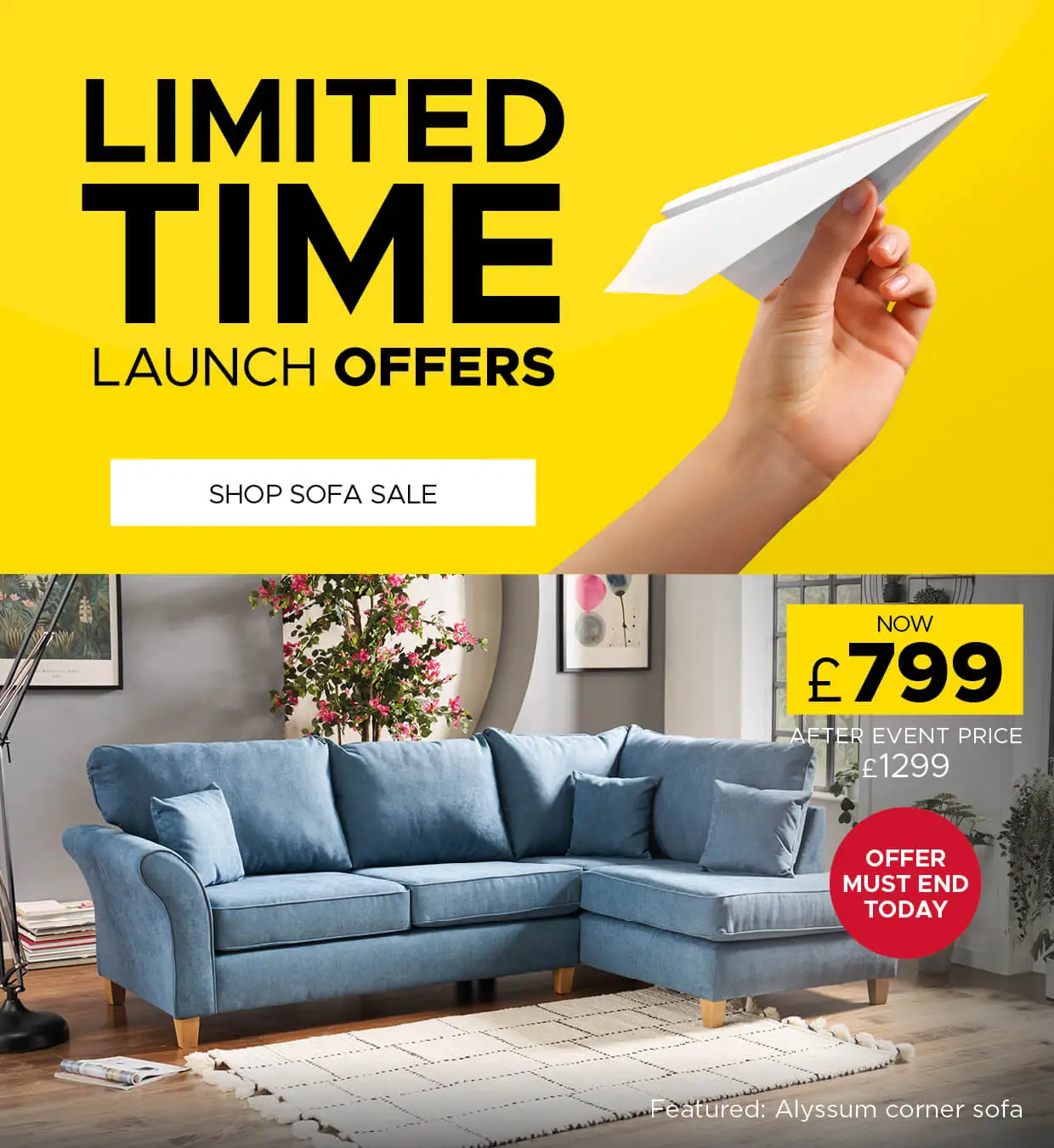 Limited time launch offers
